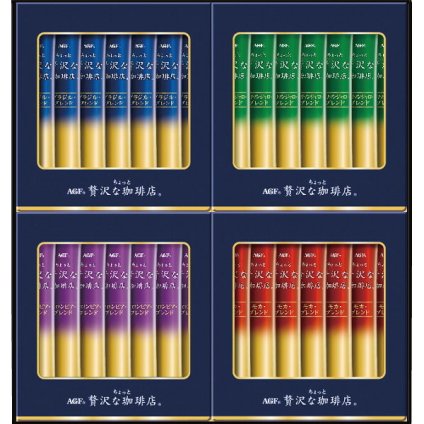 AGF ちょっと贅沢な珈琲店 スティック ブラックギフト [26-0426-092] ZST-20D インスタントコーヒー 珈琲 4種のブレンド 産地別の深い香りとコク 甘さなし 贈り物 プレゼント お中元 お歳暮 内祝い 御礼 お返し ギフト