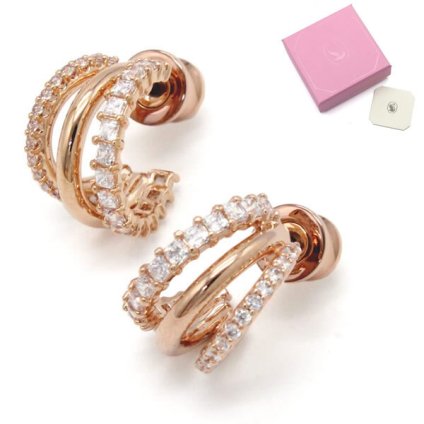 SWAROVSKI スワロフスキー ピアス 5698702 Hyperbola アクセサリー ローズゴールド レディース
