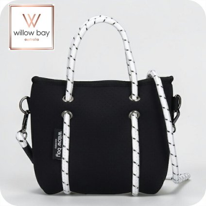 ウィローベイ ショルダーバッグ レディース ブランド WILLOWBAY ブティックタイニー マザーズバッグ  2WAY BLACK