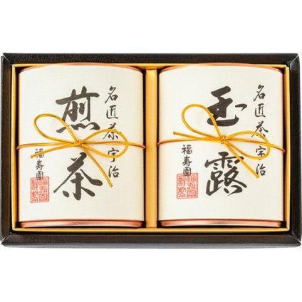 福寿園 名匠茶詰合せ [26-0419-029] FM-50 緑茶 煎茶 玉露 宇治茶 日本茶 お茶 宇治玉露 宇治煎茶 各70g 碾茶ブレンド 創作銘茶 美しい茶筒入り お中元 お歳暮 内祝い 出産内祝い 快気祝い お返し 御礼 ギフト