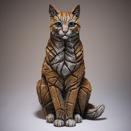 Edge Cat 幅30x奥行21.5x37.5(cm) 猫ネコ | エッジ 彫刻 置物 オブジェ フィギュア 動物 大きい リアル アート マット･バックリー 正規輸入品