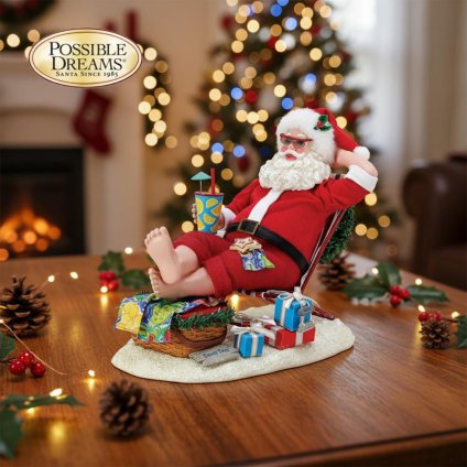 Santa's Sippy Cup 13.5cm | サンタ サンタクロース 人形 置物 フィギュア クリスマス ホリデー Possible Dreams 正規輸入品