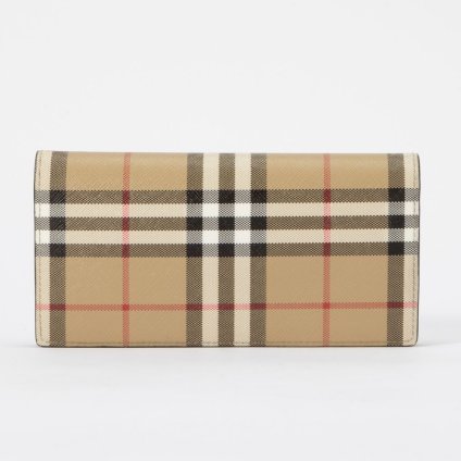 バーバリー BURBERRY 8065640 長財布 メンズ 財布 ヴィンテージチェック コンチネンタルウォレット ロングウォレット ロゴ プレゼント ブランド おしゃれ ギフト レザー 誕生日 シンプル お祝い 記念 ファッション アーカイブベージュ