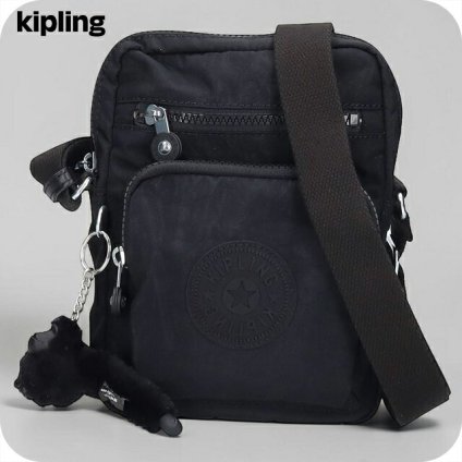 キプリング ショルダーバッグ レディース ブランド Kipling ガンネ ロゴ ワンポイント 無地 KI3244-P39 Black Noir 黒