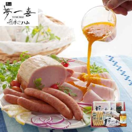 大阪 夢一喜 熟成ハム ウインナー ソーセージ 詰め合わせ 5種 セット ロースハム ブロック スライス ベーコン あらびき 詰合せ お取り寄せ グルメ 惣菜 肉 豚肉 高級 ギフト 洋食 オードブル ハムギフト 贈答用 プレゼント