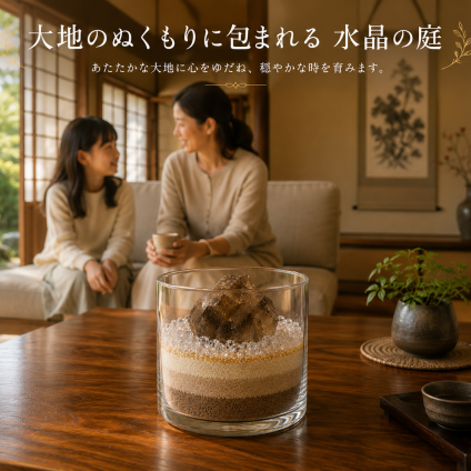 大地のぬくもりに包まれる 水晶の庭｜スモーキークォーツ完成品 天然石インテリア ギフト