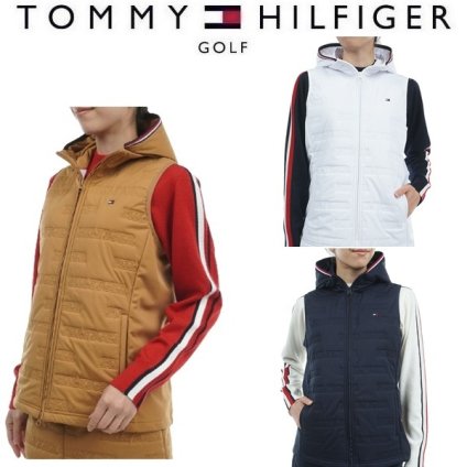 トミーヒルフィガー ゴルフ レディース ベスト ロゴ キルトパテッド ベスト TOMMY HILFIGER GOLF THLA473 秋冬モデル お誕生日祝い お祝い 記念品 30代 40代 50代 60代 母の日 お母さん 還暦祝い 敬老の日 彼女 人気プレゼント プレゼント