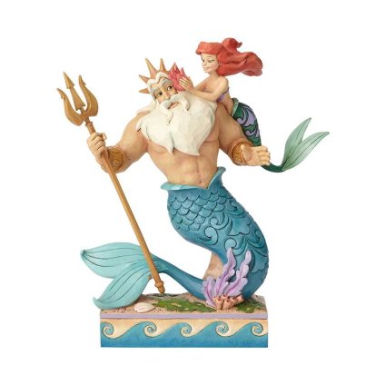 アリエル トリトン王 23.5cm リトルマーメイド | ディズニー トラディションズ ジムショア グッズ フィギュア 人形 置物 彫刻 Jim Shore 正規輸入品