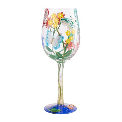 Lolita ワイングラス Bejeweled Butterfly 22.4cm 宝石になった蝶々 | かわいい おしゃれ ポップ モダン デザイン食器 アート ロリータ･ヤンシー 正規輸入品
