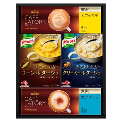 味の素 [ギフトレシピ] クノールスープ&コーヒーギフト  ／スープ 洋風惣菜 惣菜・レトルト 食品 お中元 御中元 ギフト 暑中 残暑 お盆 初盆 新盆 お供 御供 ギフト 2026 送料無料 ギフト プレゼント プチギフト 内祝い 快気祝い 出産祝い 結婚祝い 引出物 新築祝い お返し