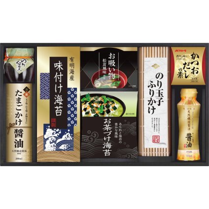 味の蔵 [26-7600-047] KE-40S 食卓詰合せ 調味料 ギフト 島の香 のり佃煮 味付海苔 永谷園 お吸いもの お茶づけ ふりかけ たまごかけ醤油 天然醸造しょうゆ 内祝い 出産内祝い 結婚内祝い お返し プレゼント 贈り物