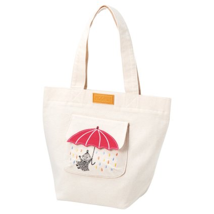 ムーミン 雲と傘 ミニバッグ(マチ付き)  ／弁当袋・ランチバッグ 弁当箱 キッチン用品 お中元 御中元 ギフト 暑中 残暑 お盆 初盆 新盆 お供 御供 ギフト 2026 送料無料 ギフト プレゼント プチギフト 内祝い 快気祝い 出産祝い 結婚祝い 引出物 新築祝い お返し