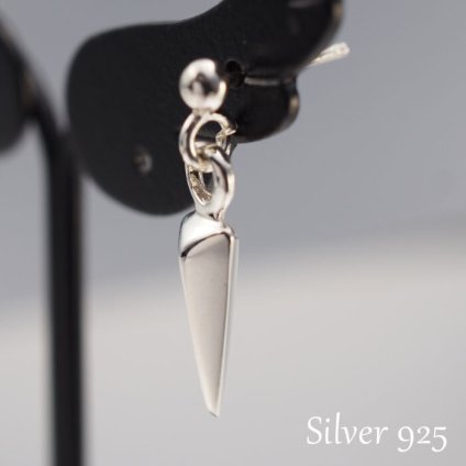 シルバーピアス メンズ 槍 スタッド 片耳用 片方 シングル ダガー 短剣 くない スピア ランス 武器 ペンデュラム トライバル シャープ スイング ぶら下がり 吊り下げ 男性用 シルバーアクセサリー【全品1個ずつバラ売り】 プレゼント