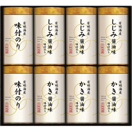 有明海産 こだわり 味付のり 詰め合わせ [26-7614-064] NAR-40 味付け海苔 牡蠣醤油味 しじみ醤油味 海苔ギフト 詰合せ お中元 お歳暮 内祝い 出産内祝い 結婚内祝い お返し 快気祝い 香典返し 贈り物 プレゼント