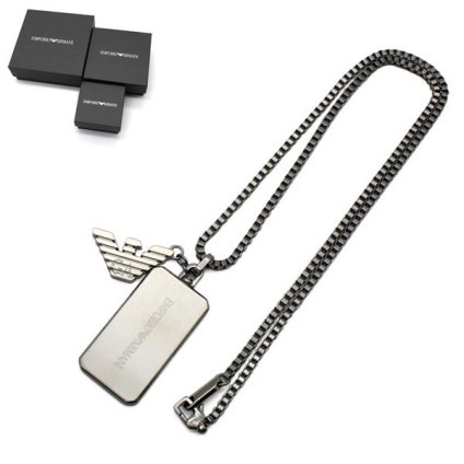 エンポリオアルマーニ EMPORIO ARMANI ネックレス EGS3167040 NECKLACE ドッグタグ アクセサリー シルバー