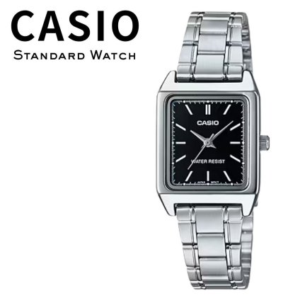 箱なし カシオ 腕時計 レディース ブラック シルバー スクエア 四角 アナログ 小さめ シンプル CASIO 海外モデル 逆輸入 女性 仕事 ビジネス プレゼント ギフト 成人 卒業 入学