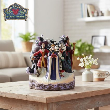 ヴィランズ 心の彫刻 24cm リトルマーメイド アラジン 白雪姫 眠れる森の美女 ピーターパン 101匹わんちゃん | ディズニー トラディションズ ジムショア グッズ フィギュア 人形 置物 彫刻 Jim Shore 正規輸入品