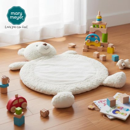 メリーマイヤー ベビーマット パティベア 58.0x79.0(cm) | プレイマット 座布団 ベビー 赤ちゃん 0歳 用品 かわいい 動物 寝具 マット Mary Meyer 正規輸入品