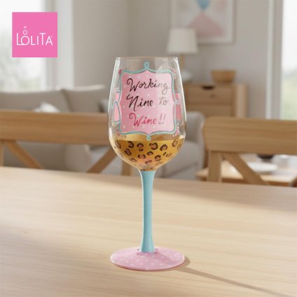 Lolita ワイングラス Lady Boss 22.4cm レディ・ボス | かわいい おしゃれ ポップ モダン デザイン食器 アート ロリータ･ヤンシー 正規輸入品
