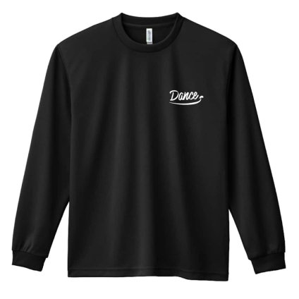 ダンス ロンT 長袖 Tシャツ メンズ 練習着 レディース ジュニア ウェア ドライ おもしろ tシャツ 名入れ おしゃれ キッズ 文字入れ無料 「スマイルダンスロゴ」 アートワークスコウベ 【送料無料】