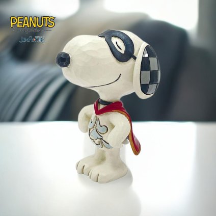 スヌーピー スーパーヒーロー ミニ 8cm | ジムショア ピーナッツ グッズ フィギュア 人形 置物 彫刻 Jim Shore 正規輸入品