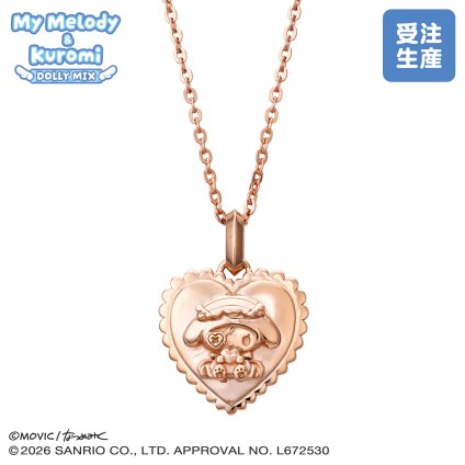 【受注生産品】【送料無料】 マイメロディ レディースネックレス DOLLY MIX 水色天使 サンリオキャラクターズ シルバー925 サージカルステンレス316L ハート ピンクゴールド ブランド おしゃれ かわいい アクセサリー 10代 20代 30代 40代 50代 レディース 女性 誕生日 記念日 プレゼント ギフト ホワイトデー 母の日 white clover ホワイトクローバー