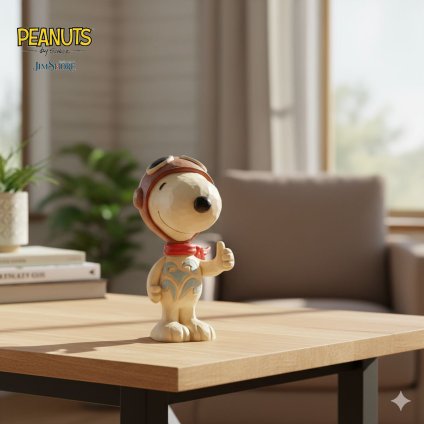 スヌーピー フライングエース ミニ 7.6cm | ジムショア ピーナッツ グッズ フィギュア 人形 置物 彫刻 Jim Shore 正規輸入品