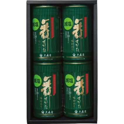 大森屋 減塩味付のり卓上詰合せ 4個 [26-0465-080] GA-20G 塩分30%カット 有明海産味付のり 卓上ボトル 詰め合わせ 贈り物 プレゼント ギフト