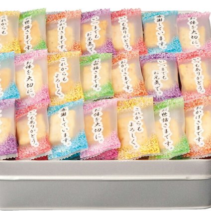夏の贈り物お中元 百菓匠まえだ 感謝のきもち 2種類の味付けおかき（海老マヨ味･胡麻サラダ味）（170g）