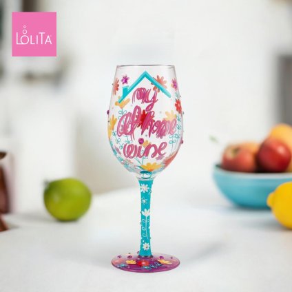 Lolita ワイングラス My At Home 22.9cm おうちでゆっくり | かわいい おしゃれ ポップ モダン デザイン食器 アート ロリータ･ヤンシー 正規輸入品