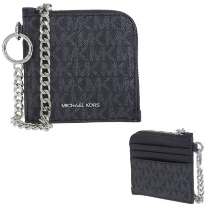 マイケルコース MICHAEL KORS カードケース コインケース 小銭入れ アウトレット JET SET TRAVEL MD ZA WALLET 35S6STVC6B BLACK ブラック