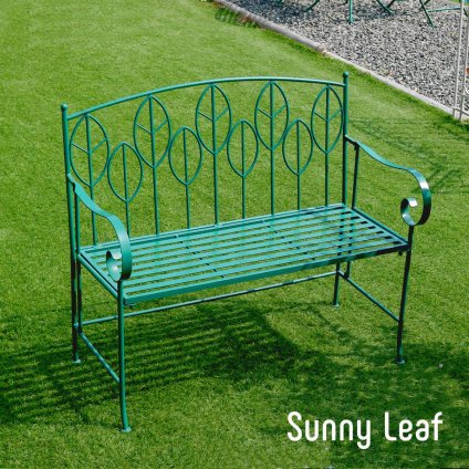 チェア 椅子 アイアン製ガーデンベンチ単品販売 「Sunny Leaf サニーリーフ 」 SPL-9002