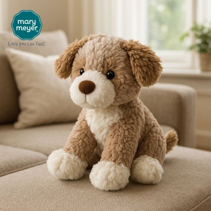 メリーマイヤー パティ フリスキー パピー 18cm いぬ | ぬいぐるみ ナチュラルカラー 動物 どうぶつ ファーストトイ ベビー 赤ちゃん こども Mary Meyer Putty 正規輸入品
