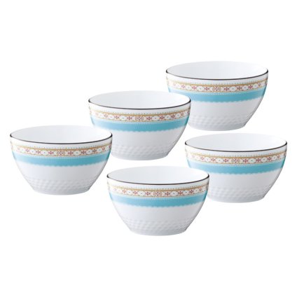 ノリタケ ハミングブルー 11cmボウルセット(5個) ／スープボウル・カップ 食器 キッチン用品 敬老の日 プレゼント ギフト お祝い いつ 70代 80代 メッセージ おじい おばあ 祖父母 お彼岸 お供え 秋 2026 送料無料 ギフト プレゼント プチギフト 内祝い 快気祝い 出産祝い 結婚祝い 引出物 新築祝い お返し