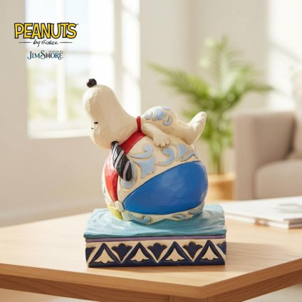 スヌーピー ビーチボール 11.7cm | ジムショア ピーナッツ グッズ フィギュア 人形 置物 彫刻 Jim Shore 正規輸入品
