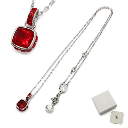 SWAROVSKI スワロフスキー ネックレス 5652043 Birthstone アクセサリー レッド シルバー レディース