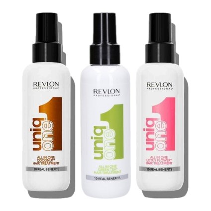 ユニークワン オール イン ワン ヘアー トリートメント 10 ベネフィット 150ml ３種セット/ココナッツ＋グリーンティと＋ ロータスフラワー    |  激安  Uniq One  リーブインコンディショナー 美容グッズ コスメ化粧品 誕生日 クリスマス ホワイトデー 結婚記念日 ウエディ