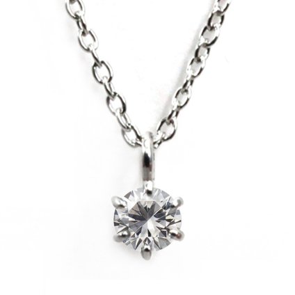 ラボグロウンダイヤモンドネックレス 一粒ダイヤモンド Lab Grown Diamond 0.20ct Stainless316素材【送料無料】【レディース,激安,特価,通販】