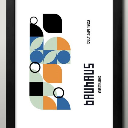 日本製 バウハウス BAUHAUS ミッドセンチュリー A3 サイズ ポスター アート おしゃれ 絵画 インテリア 北欧 イラスト マット紙 艶消し アートパネル 額 フレーム デザイン 壁掛け ギフト 新築祝い ディスプレイ  速達 送料無料
