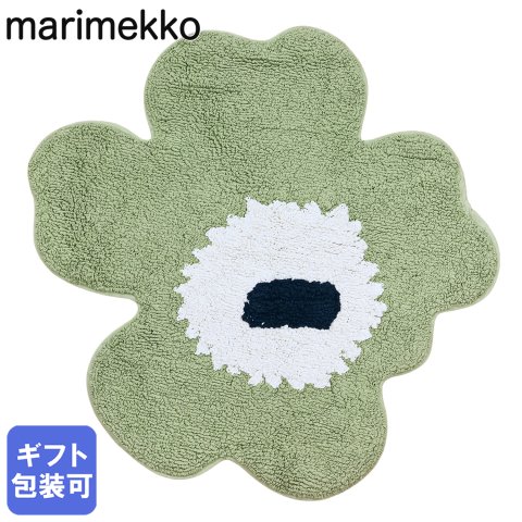 マリメッコ marimekko バスマット 玄関マット ミニラグ 73×74cm Unikko ウニッコ グリーン 73555 073555 610 北欧雑貨 北欧デザイン インテリア 送別会 誕生日 お中元 結婚祝い 結婚式 高級 父の日 母の日 ホワイトデー 成人祝い