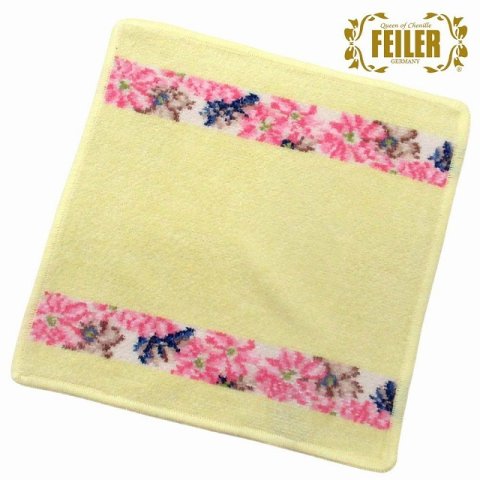 FEILER フェイラー ハンカチ タオル タオルハンカチ 25cm  Cosmos Beige 花柄 　COSMOS103