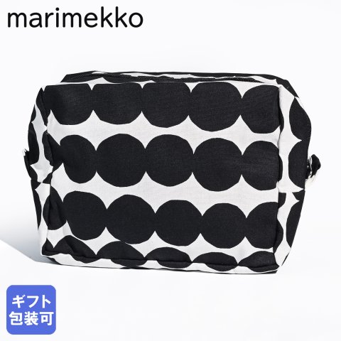 マリメッコ marimekko 小物入れ コスメポーチ 化粧ポーチ 旅行ポーチ ペンケース VILJA RASYMATTO ラシィマット ブラック ホワイト 47246 047246 190 北欧雑貨 北欧デザイン ネコポス 誕生日 お中元 結婚祝い 結婚式 彼女 娘 コスメポーチ 妻 女性 高級 母の日【スペシャルラッピング660円(別売り)】 成人祝い ホワイトデー