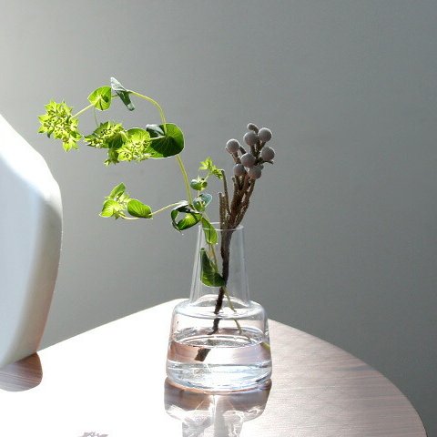 ホルムガード フローラ ベース 12cm ミディアム クリア Holmegaard Flora vase 花瓶 マウスブロウ（手吹き） 一輪挿し フラワーベース ギフト 結婚祝い プレゼント 贈り物