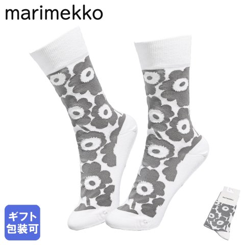 マリメッコ marimekko レディース ソックス 靴下 くつ下 KIRMAILLA Unikko ウニッコ グレー ホワイト 91498 091498 199 3436 北欧雑貨 北欧デザイン ネコポス 誕生日 お中元 結婚祝い 結婚式 彼女 娘 コスメポーチ 妻 女性 バレンタイン 高級 父の日 母の日【スペシャルラッピング660円(別売り)】 成人祝い ホワイトデー