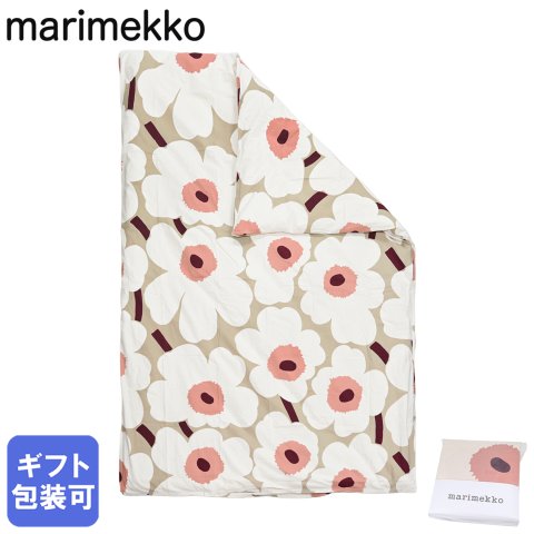 マリメッコ marimekko デュベカバー 150×210cm 掛け布団カバー シングル Unikko ウニッコ ベージュ 74181 074181 887 北欧雑貨 北欧デザイン 送別会 誕生日 お中元 結婚祝い 結婚式 高級 父の日 母の日 ホワイトデー【スペシャルラッピング660円(別売り)】