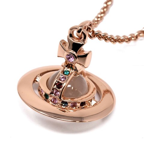 ヴィヴィアンウエストウッド Vivienne Westwood アクセサリー ネックレス ペンダント オーブ 63020097-02G002 NEW TINY ORB PENDANT レディース ピンクゴールド