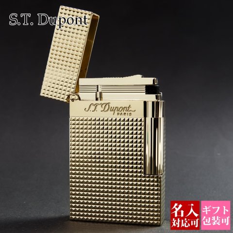 エステー デュポン S.T.Dupont ライター メンズ 喫煙具 LIGNE2 ライン2 ダイアモンドヘッドカット パラディウムフィニッシュ ゴールド 16284 正規品 ブランド 新品 年 ギフト プレゼント