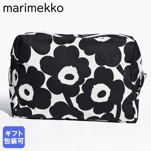 マリメッコ marimekko 小物入れ コスメポーチ 化粧ポーチ 旅行ポーチ ペンケース VILJA Unikko ミニ ウニッコ ブラック ベージュ 71295 071295 190 北欧雑貨 北欧デザイン ネコポス 誕生日 お中元 結婚祝い 結婚式 彼女 娘 コスメポーチ 妻 女性 高級 母の日【スペシャルラッピング660円(別売り)】 成人祝い ホワイトデー