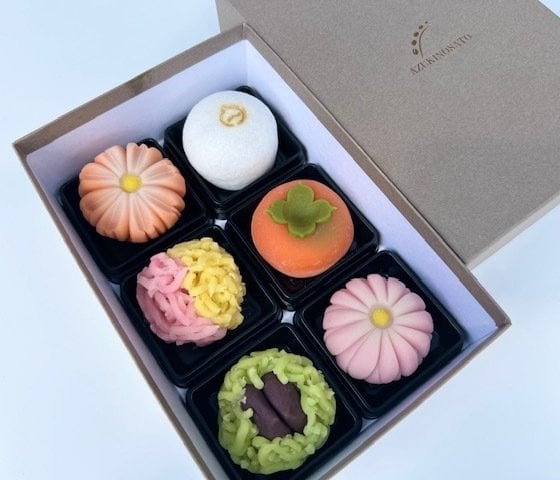 【上生菓子】京菓子おまかせ６個入 ／プレゼント／贈り物／お中元／【あずきの里】
