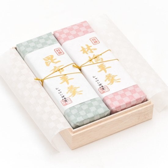 津軽の本煉羊羹【木箱】2本入